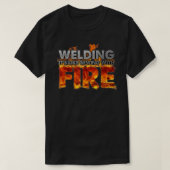 Schweiß ist wie mit Feuerschutzgeschenk nähen T-Shirt (Design vorne)