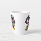 Schweiß & Knusprig Milchtasse (Vorderseite)