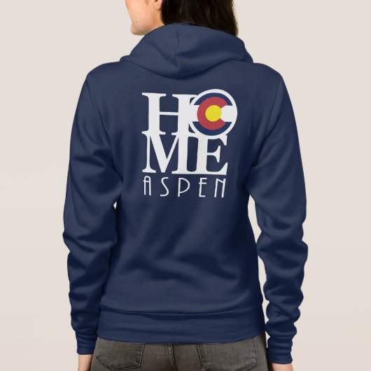 Schweiss-Shirt ZUHAUSE Aspen Colorado Hoodie (Rückseite)