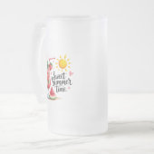 Schweiß Sommertime  Mattglas Bierglas (Vorderseite Links)