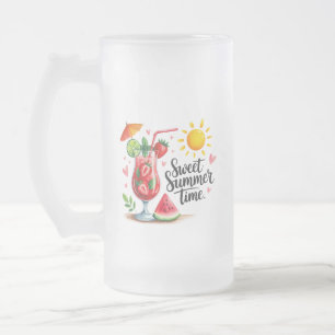 Schweiß Sommertime Mattglas Bierglas