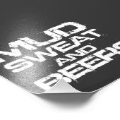 Schweiß und Bier Fotodruck (Ecke)