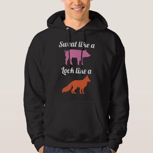 Schweiß wie ein Schwein Hoodie (Vorderseite)