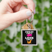 Schweiß wie ein Schwein sieht aus wie ein Fuchs - Schlüsselanhänger (Hand)