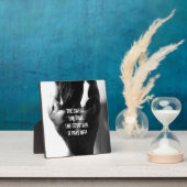 Schweiß, Zeit, Hingabe, Frauenarbeit Motivierend Fotoplatte (InSitu)