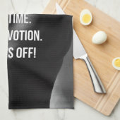 Schweiß, Zeit, Hingabe, Frauenarbeit Motivierend Handtuch (Viertel Falte)