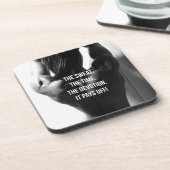 Schweiß, Zeit, Hingabe, Frauenarbeit Motivierend Untersetzer (Linke Seite)