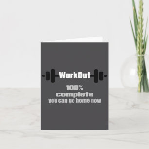 Schweißaktiviertes Motivations-Workout Komplettes Karte