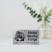 Schweißarbeit | Blue Collar Work Visitenkarte (Stehend Vorderseite)