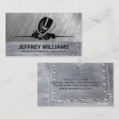 Schweißarbeit | Metallrivets | Steel Visitenkarte (Vorne/Hinten)