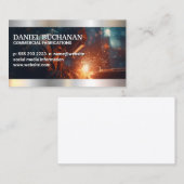 Schweißarbeiten mit Metall | Sparks Fly Visitenkarte (Vorne/Hinten)