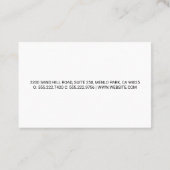 Schweißbaulogo | Metallgewebe Visitenkarte (Rückseite)