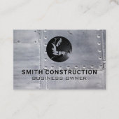 Schweißbaulogo | Metallgewebe Visitenkarte (Vorderseite)