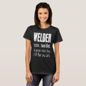 Schweißdefinitionsfixes Stuff Funny Welding Puff T T-Shirt (Vorne ganz)