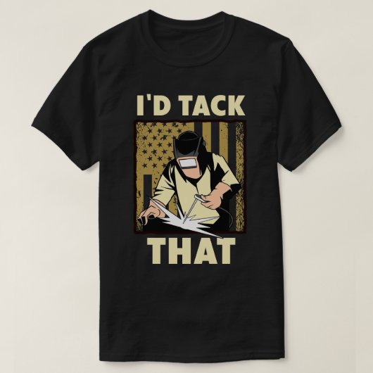 Schweißdesign für Männer Funny Welding Id Tack, de T-Shirt (Design vorne)
