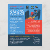 Schweißdesign, Metallarbeiter, Schweißwerbung Flyer (Vorne)