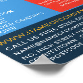 Schweißdesign, Metallarbeiter, Schweißwerbung Poster (Ecke)