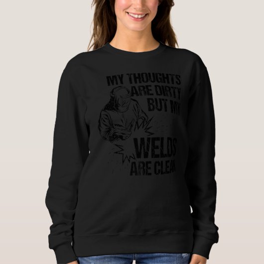 Schweißdesigns für Männer Vater Metallarbeiter Bla Sweatshirt (Vorderseite)