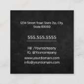 Schweißdienst Quadratische Visitenkarte (Rückseite)