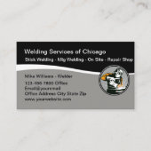 Schweißdienste Moderne Visitenkartenvorlage Visitenkarte (Vorderseite)