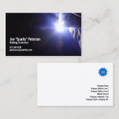 Schweißdrehtorviolet Visitenkarte (Vorne/Hinten)