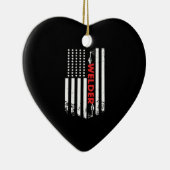 Schweißen - Amerikanische Schweissflagge Keramik Ornament (Rechts)