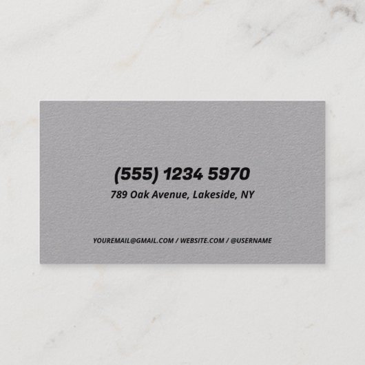 Schweißen Beruflich Visitenkarte (Rückseite)