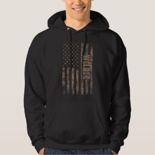 Schweißen der amerikanischen Flagge Hoodie