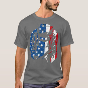 Schweißen der amerikanischen Flagge T-Shirt
