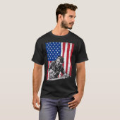 Schweißen der amerikanischen Flagge T-Shirt (Vorne ganz)