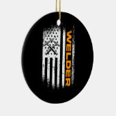 Schweißen der amerikanischen Flagge und Patriotic  Keramik Ornament (Rechts)