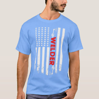 Schweißen der amerikanischen Schweissflagge (1) T-Shirt