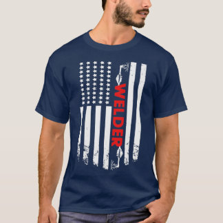 Schweißen der amerikanischen Schweissflagge (3) T-Shirt