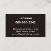 Schweißen der geschweißten Visitenkarte für Metall (Rückseite)