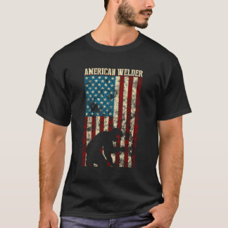 Schweißen der patrouillisch erschütterten amerikan T-Shirt