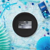 Schweißen: Die dünne Metalllinie Flagge Pappteller (Party)