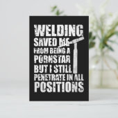 Schweißen Gerettet Karte (Stehend Vorderseite)