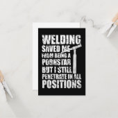 Schweißen Gerettet Karte (Vorderseite/Rückseite Beispiel)