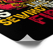 Schweißen ist wie mit Feuer nähen Poster (Ecke)