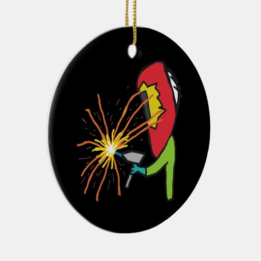 Schweißen Keramik Ornament (Rechts)