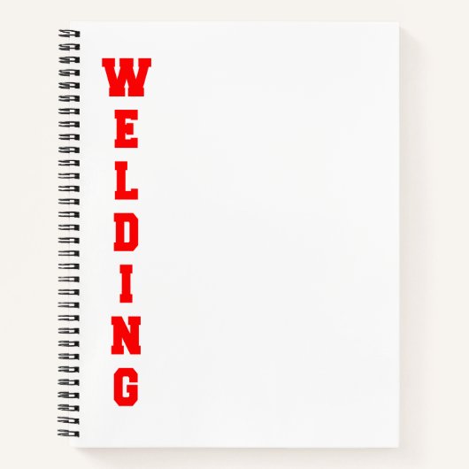 Schweißen Notizblock (Vorderseite)