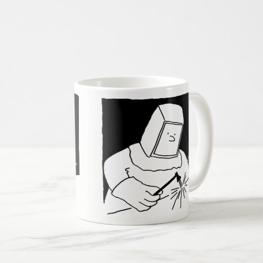 Schweißen oder Stahlarbeiter - Schmied Kaffeetasse (VorderseiteRechts)