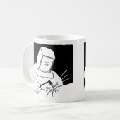 Schweißen oder Stahlarbeiter - Schmied Kaffeetasse (Vorderseite Links)