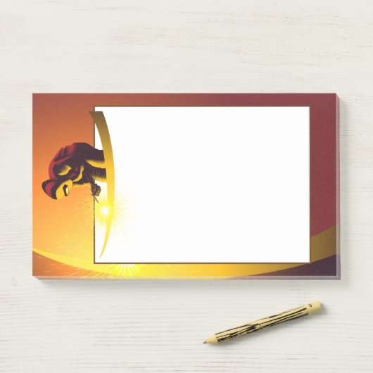 Schweißen Post-it Klebezettel (Auf Schreibtisch)