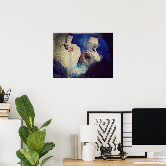 Schweißen Poster (Heimbüro)