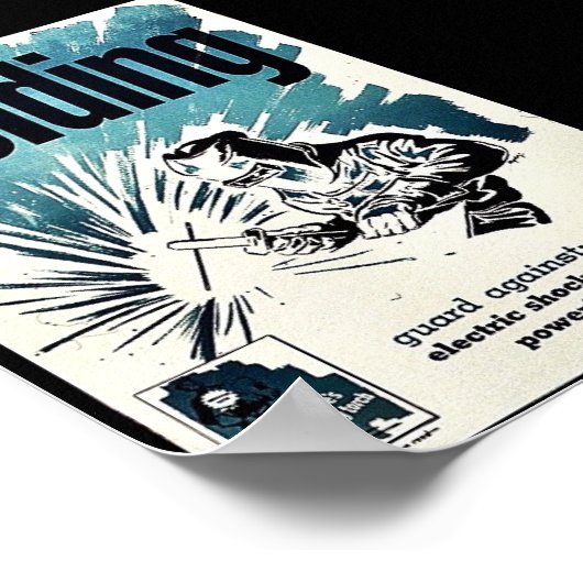 Schweißen Poster (Ecke)