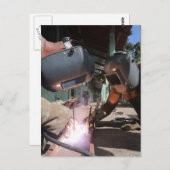 Schweißen Postkarte (Vorne/Hinten)