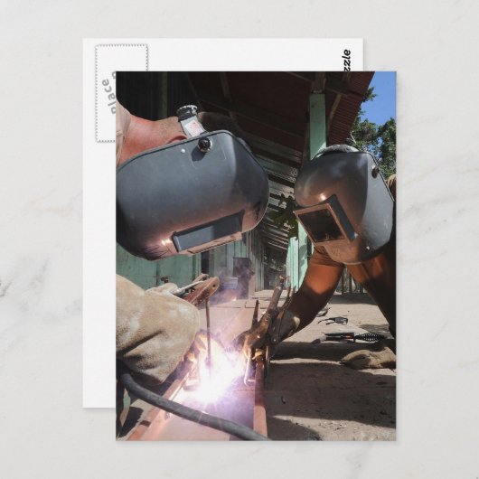 Schweißen Postkarte (Vorne/Hinten)