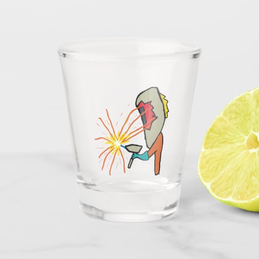 Schweißen Schnapsglas (Vorderseite)