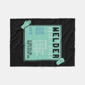 Schweißen - Schweißstundensätze Fleecedecke (Vorderseite (Horizontal))